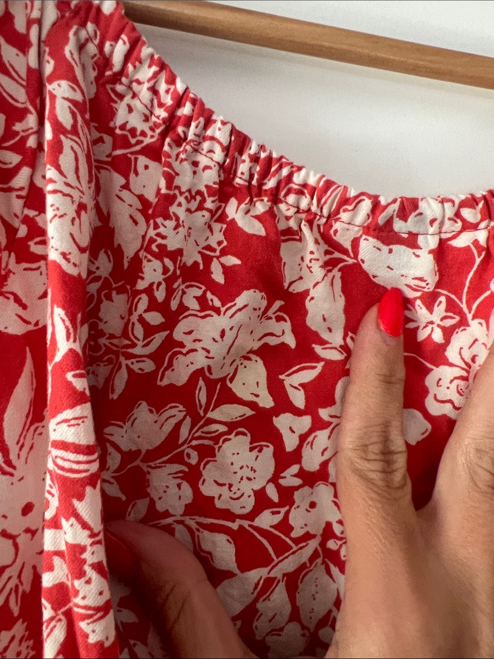Universal Thread Red Floral Maxi Dress - Picture 4 of 6